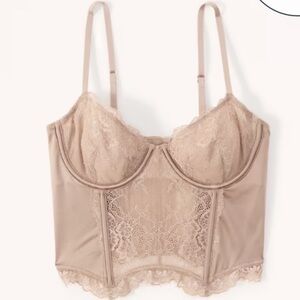 Abercrombie & Fitch Lace and Satin Corset